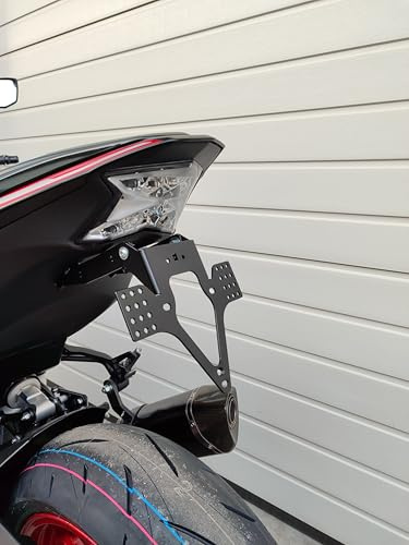 Kennzeichenhalter GroFaTec EVO für Kawasaki z900 2017-2024 Kennzeichenträger Nummernschild kurzes Heck Heckumbau Porta Targa z 900 kawa