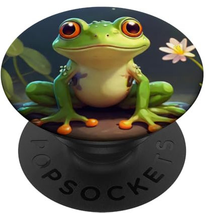 süßer Frosch für Geburtstagsfeier Kindergeburtstag PopSockets Klebender PopGrip