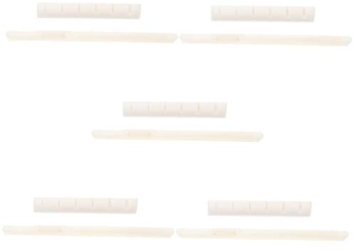 HEMOTON 5sätze Gitarre Sattel Aus Langlebigem Rindsknochen Obere Und Untere Nut Für Akustische Und Klassische Gitarren Klare Klänge Reduzierte Geräusche Teiliges Zubehör