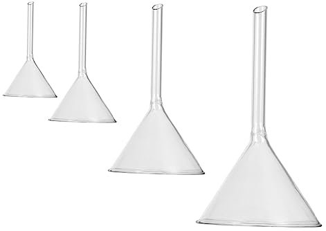 Alipis 8 Pz Imbuto Piccoli Imbuti Bottiglie D'acqua Filtro Di Filtrazione Da Laboratorio Vetreria Da Laboratorio Imbuti Da Cucina Attrezzature Da Laboratorio Bicchiere