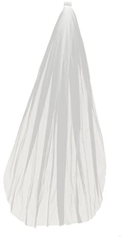 CONGARTENO Eleganter Hochzeits-schleier Mit Kamm Einlagiger Bodenlanger Brautschleier Beige Hochzeitszubehör Für Braut