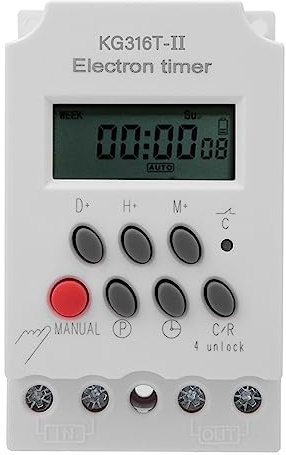 MINI TIMER SWITCH KG316T-II 220VAC 30A pour L'industrie Automobile et les Ascenseurs, ABS Plastic