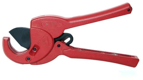 cortatubos - herramienta de corte para plástico de hasta 35 mm, diseño en tijera que facilita el uso y garantiza cortes precisos y limpios.