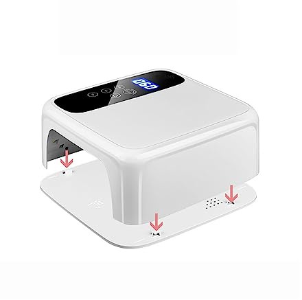 Lampe UV Sèche Ongles, Lampe à ongles LED UV sans fil 72W Rechargeable 15600mAH Gel professionnel Sèche-ongles Vernis à ongles Curling Light for tous les vernis à ongles en gel(Rechargable)