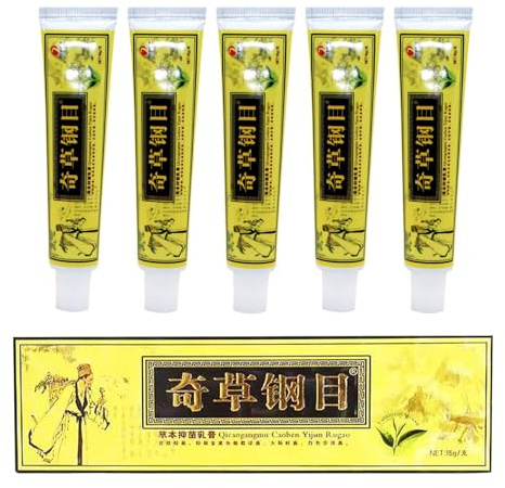 Natural Herbal Moisturizers for Body, la crema de cuerpo herbal china, el cuidado tradicional de la piel, los ingredientes naturales, la piel calmante hidratante, para todos los tipos de pieles (5pcs)