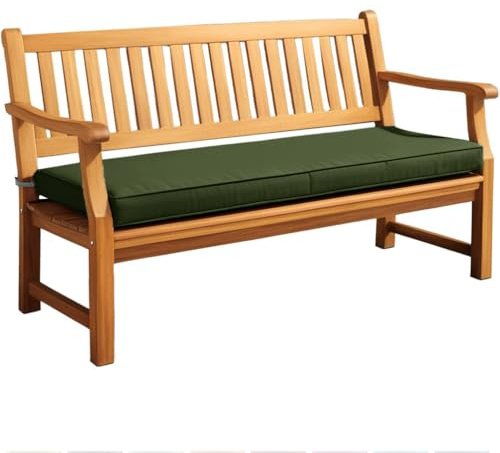 WLXFF Cuscino per Panca da Giardino, Cuscino per Panca Sfoderabile da Giardino Esterno, per Uso Esterno in Giardino, Terrazza, Balcone,No14,110X45X5CM