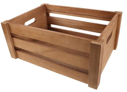 DIYEAH Porta Dischi in Vinile: Scatola Decorativa in Legno per Riporre Dischi, Espositore per Album, per Soggiorno, Camera da Letto, Ufficio