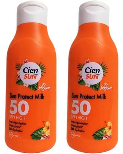 Ark Future Sun SPF 50 Protect Milk – Twin Pack of 2 x 250ml Each Water-Resistant, Vegan, Hydrating Sun Lotion for All Skin Types