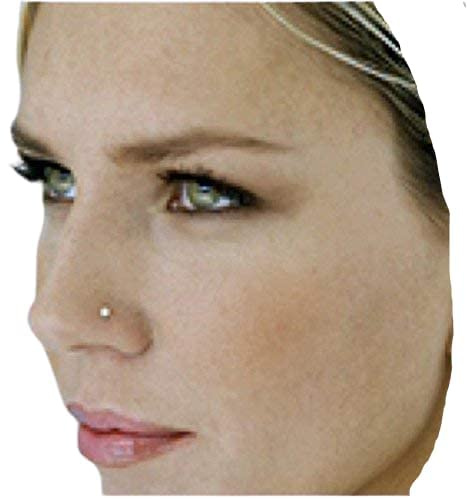 ✿ Mini Kristall ✿ klitzekleiner Nasenstecker Piercing aus Edelstahl