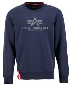 Alpha Industries Basic Sweatshirt för män Grey Heather