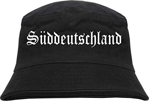 HB_Druck Süddeutschland Fischerhut - Bucket Hat Schwarz S/M (56cm)