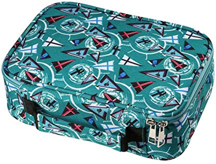 OMALOO 72 slots Federmappe Bleistift-Beutel Buntstifte Mäppchen Federmäppchen Pencil Case federmappe groß Briefpapier Tasche für Studenten und Künstler (Grün)