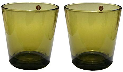 Iittala Kartio Trinkglas, 2er-Set, 21cl, Oliv Grün