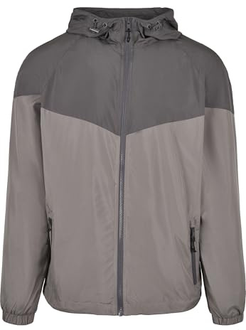 Urban Classics 2 Tonos Tech Windrunner Chaqueta Cortavientos, Sombra Oscura/Asfalto, S para Hombre