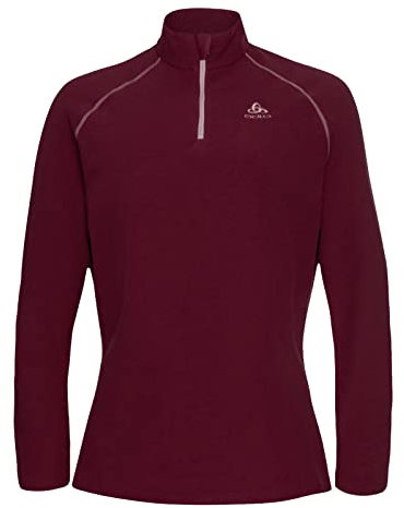 Odlo Damen Langarm Shirt mit Reißverschluss RIGI, Raspberry Fudge, XL