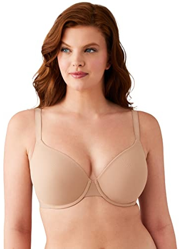 Wacoal Women's Shallow Top Shape Revelation T-Shirt Bra, Praline, 36DDD