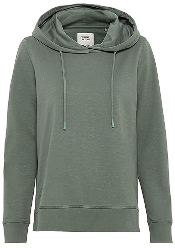 camel active Damen Sweathoodie aus Reiner Baumwolle Khaki, Womenswear-L