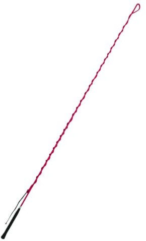 Umbria Equitazione Frusta da tondino 180 cm, Rosso