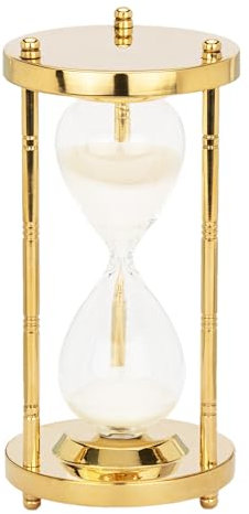 NKlaus Sablier nautique 5 min 3 colonnes en laiton 14,5 x 7,5 cm Minuteur Décoration maritime 14985