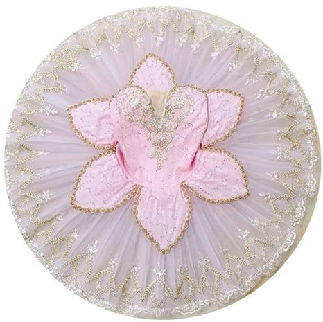 VersusModa tutu Femme Fille Danse Spectacle Casse-Noisette Fée Dragée Ballet Tutu DANC229, Blanc, Taille unique