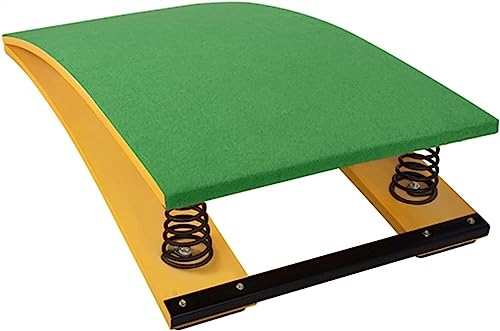 Hartholz-Gymnastik-Sprungbrett, Hartholz-Sprungbretter, Heim-Sprungausrüstung, kleine Turner/Anfänger-Sprungübungszubehör (Farbe: Grün)