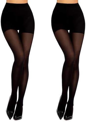 MANZI Damen Kompressionsstrumpfhose 10-15mm/Hg,Shape Strumpfhose Blickdicht | Bauchweg und Po-Lifting Strumpfhosen Figurformende Stützstrumpfhose Damen 50 Den,Matt Schwarz Hautfarbe,2 Paar