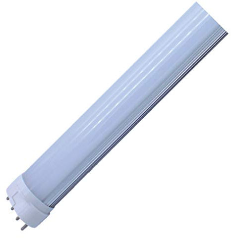 BAFEIYA Bombilla LED de maíz 2G11 Plana De Cuatro Pines 4-pin Lámpara LED H 8W LED Transversal Cánula Del Tubo Del LED De Ahorro De Energía(Cold white 6000K)