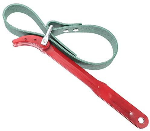 WOONEKY Adjustable Chain Belt Wrench Spanner for Motorcycle and Engine Removal, 12-inch Heavy-Duty Strap Tool for Automotive Maintenance