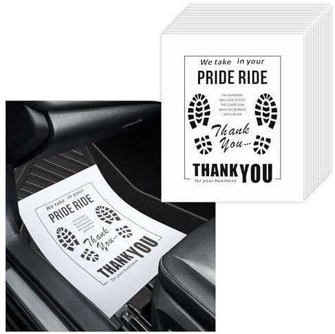 12 Pezzi Tappetini Auto in Carta,Tappetini per Auto Pieghevoli con Graffiti di Impronte di Scarpe per Protezione Rapida,Tappetini Universali in Carta per Auto SUV Camion