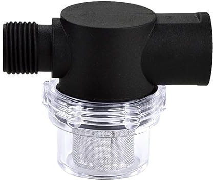 Fugedox Wasserpumpenfilter 255-213 – Pumpensieb zum Aufdrehen – 1,27 cm NPSM Einlass/Auslass – 60 Mesh Edelstahl-Filtersieb – verwendet für Wasserpumpen, Wohnmobile, Schiffe – kompatible Shurflo und