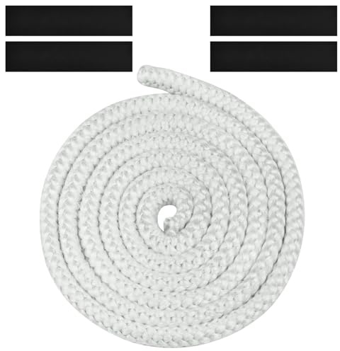 Flintronic Guarnizione per Porta Stufa, Ø12mm-2.5M(Bianco）