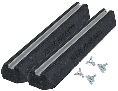 Big Foot Fix-it Foot - Base de amortiguación para aire acondicionado y bomba de calor (negro/gris, resistente a los rayos UV, juego de 1000 x 180 x 95 mm)
