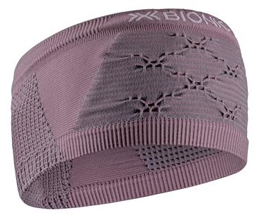 X-Bionic High-Performance Wintersport-Stirnband mit fortschrittlichem Schweißband und 3D Bionic Sphere Technologie für optimalen Komfort und Temperaturregulierung - Lavendel/Grau, L/XL