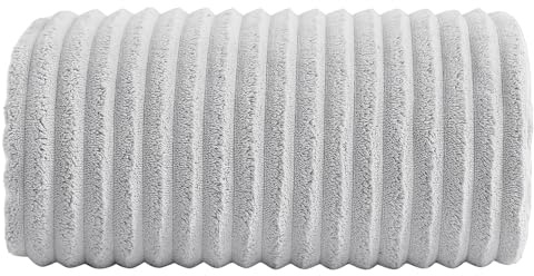 Robmic 40x80 Inches Bath Sheets Towels for Adults Luxury Microfiber Extra Large Bath Towels for Bathroom Super Soft Absorbent Quick Dry with Hanging Loop (Grey,1PCS)