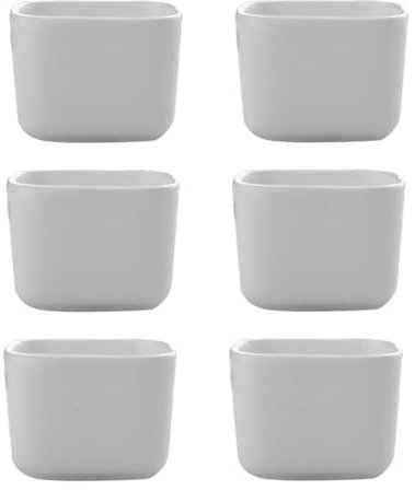 Mipcase 6piezas Jardinera para Suculentas Mini Maceteros De Cerámica Decorar Escritorios y Estanterías