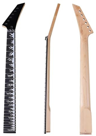 Gitarrenhals 6 Saitige 24 Bund Doppelkurbel E Gitarrenhalsmodifikation DIY Instrument