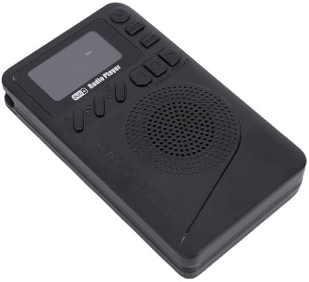 VBESTLIFE Radio FM Dab Recargable con Altavoz BT y Ranura de Tarjeta SD, 3 en 1 Radio de Bolsillo Portátil de Mano, Pantalla de Color de 1.44 y 1000 MAh para Uso Al Aire Libre