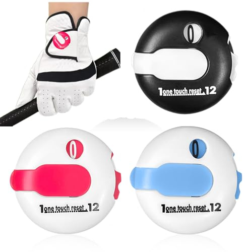 Chairleiro Mini Golf Score Counter with Reset – Easy Attach to Scorekeeper Gloves, Compact Stroke Tracker for Golf Games