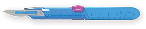 GIMA - Sterile Einweg-Skalpelle, mit Sicherheitssystem, Nr. 23, 10er-Pack, 27077