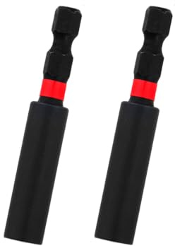 Saxton Impact Duty Srewdriver Drill Driver Strong Magnetic Bit Holders 1/4 Inch Hex Shank Fit Bosch Makita Milwaukee Dewalt etc … (2 Pack)
