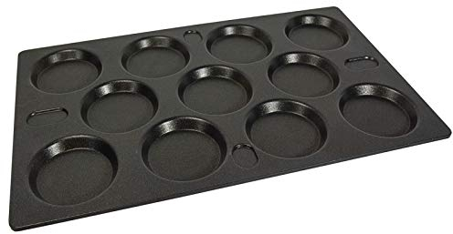 AMT Gastronorm Muldenplatte GN 1/1-5333MP gegossen 53 x 32.5 cm Aluguss Höhe 0.3 cm