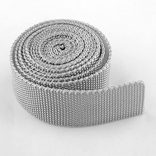 LIANYG Schrägband 100 Yards/Lot 23mm Breite Bandbandband zum Nähen Gurtband PP Kleidungsrücksack Backband schwarz blau gelb lila rot weiß grün grau 673 (Color : Gray 23mm Webbing)
