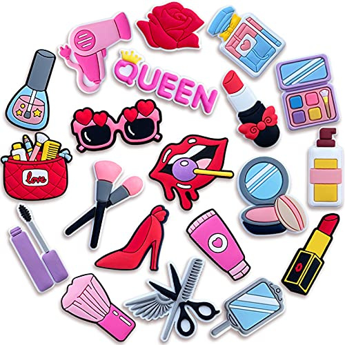 Gzvxuny Schuh Charms, PVC Shoe Charms for Armband mit Löchern, Anstecker Schuhanstecker, Clog Schuhe Dekoration für Kinder Mädchen Frauen Geburtstagsfeier Geschenk, 20 Stück