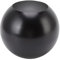 HERCHR Vaso a Sfera,Vaso di Fiori per la Decorazione Domestica,Vaso Rotondo Vaso in Acciaio Inossidabile Decorazione per Soggiorno Piccolo Vaso di Fiori Ornamento Soggiorno Decorazione(Nero)