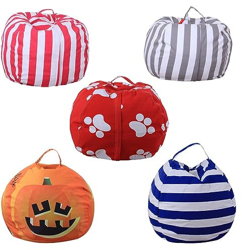 Amosfun Picknickmatte Und Spielzeug-organizer Für Den Außenbereich – Große 61 Cm Große Segeltuchtasche Reißverschluss Für Kinder
