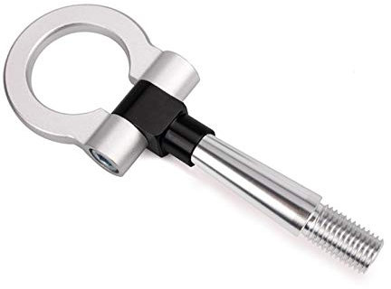 Abschlepphakenschraube Rennschraube Aluminium CNC Front Tow Hook Anhänger Passend Für Mitsubishi Lancer 2008-2011 RS-TH008-4 (Color : Silver)