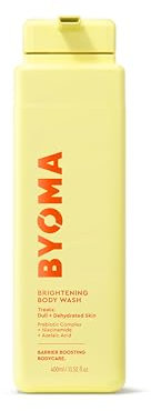 BYOMA Brightening Body Wash (400ml) Treats Dull and Dehydrated Skin, Balances and Repairs the Skin Barrier with Niacinamide and Azelaic Acid - Brightens and Evens Skin Tone