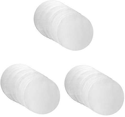 TOPBATHY 150 Stk Pergament Grillzubehör Dampfschiffe Spielmatten Für Den Boden Dampfpapier Rund Ofenpapier Backblech Papier Butterpapier Patty-papier Plätzchenofen Weiß Backpapier Antihaft