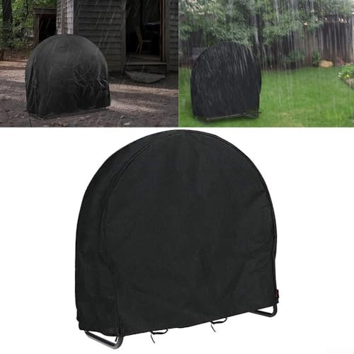 EasyByMall Firewood Rack Cover, Waterproof Heavy Duty 420D Oxford Log Rack Cover, 40 X 41 X 24, For Indoor Outdoor Windproof Dustproof Wood Storage