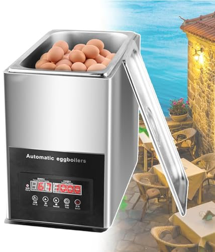 forplubossmmp 9L Egg Boiler Machine Professional Egg Cooker with Control Panel, Automatic Omelette Device 0~99minutes Timing Egg Cooking Machine 800W, One-Touch Start, Multiple Boiling Methods